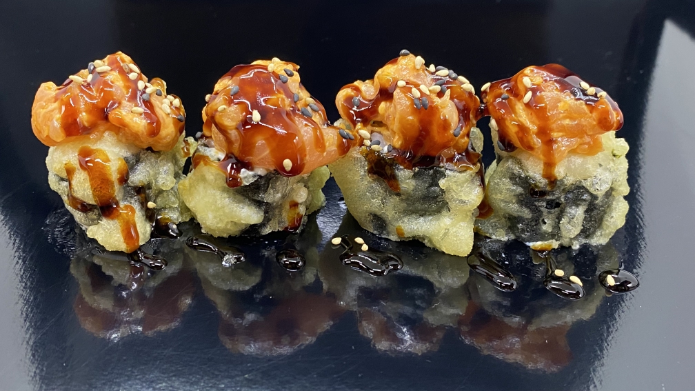 Gebratene Tempura rolls Fusion Sushi King
