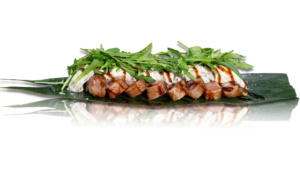 Wagyu Tataki mit Trüffelcreme und Rucola