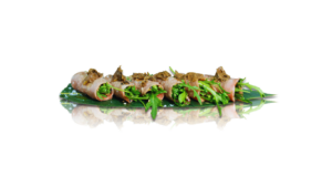 Wagyu Tataki mit Unagi-Mayo,Trüffel und Rucola